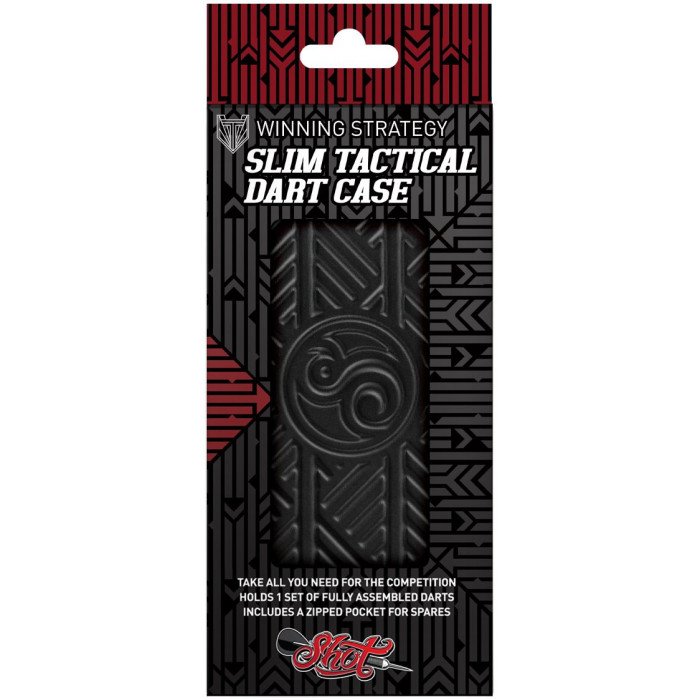 Shot Tactical Slim musta dartskotelo