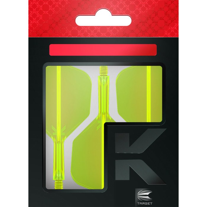 Target K-Flex No2 Medium Neon keltainen - integroitu varsi ja sulka
