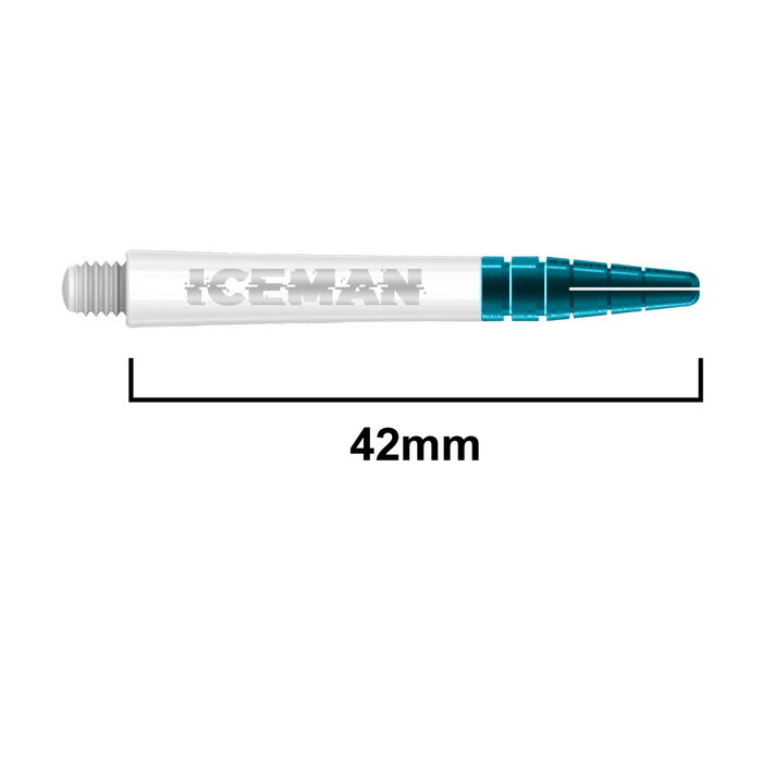 Red Dragon Gerwyn Price Iceman Nitrotech Ionic varret – valkoinen Medium 42 mm (3 kpl)