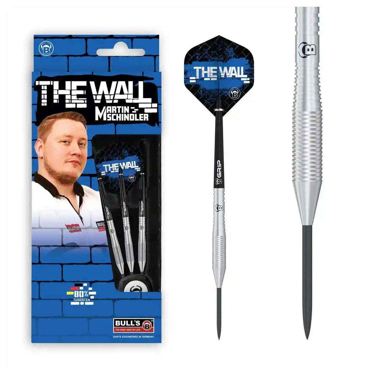 Bull's Martin Schindler The Wall TW80 80 % tungsten-tikat – 23 g