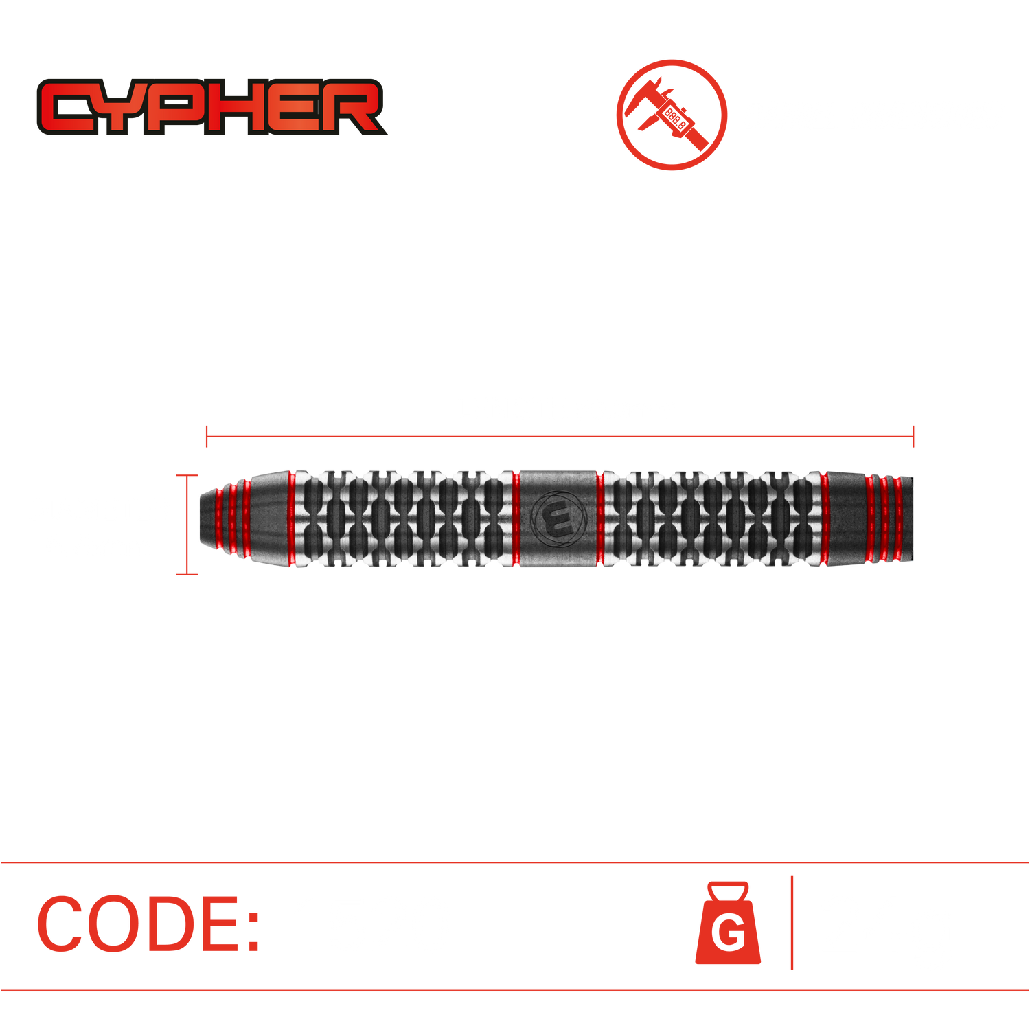 Winmau Cypher 24g 90% tungsten - UUTUUS