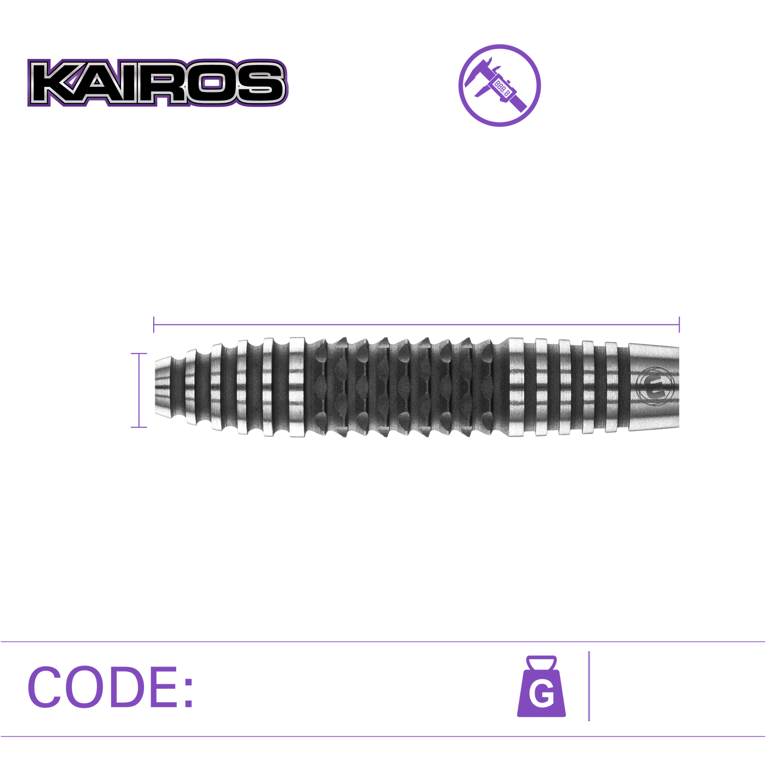 Winmau Kairos 23g 90% tungsten