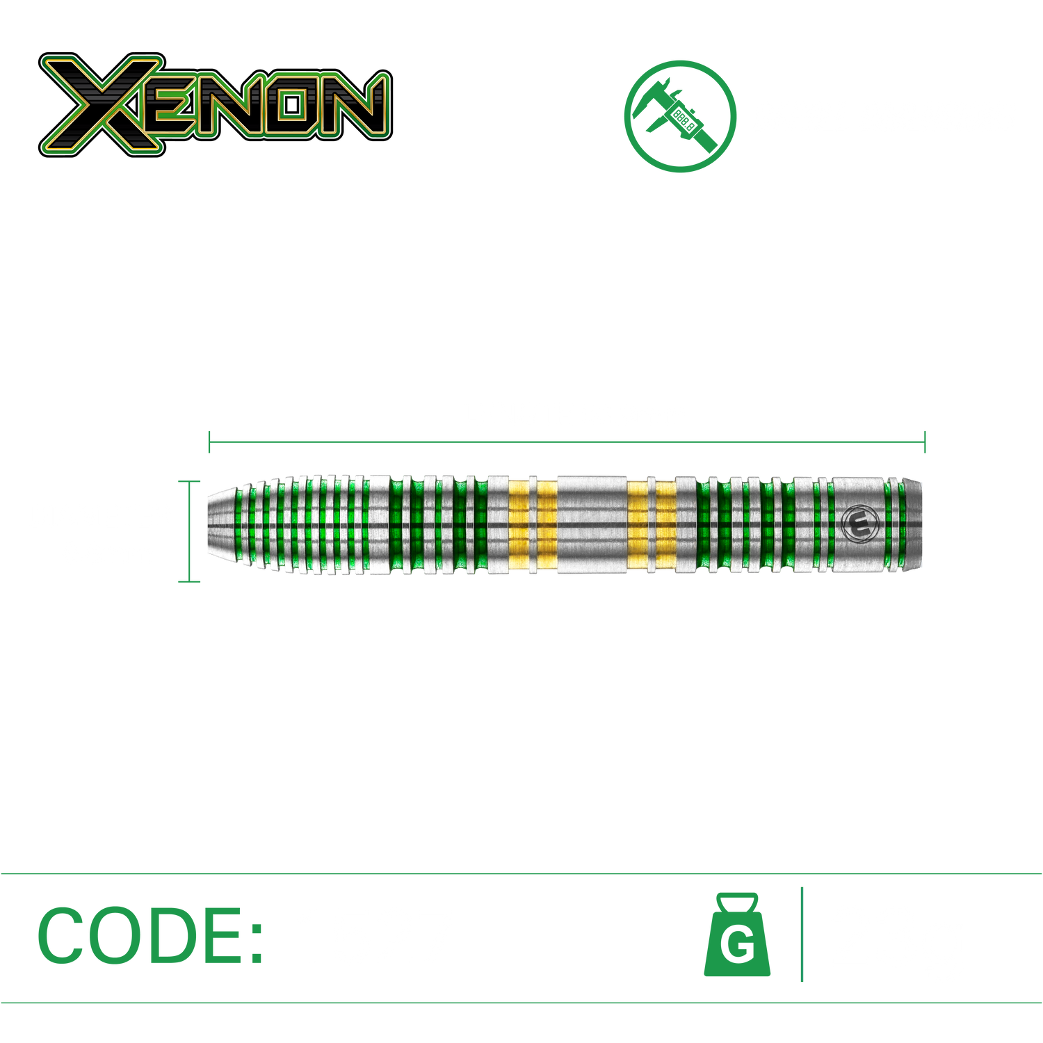 Winmau Xenon 23g 90% tungsten