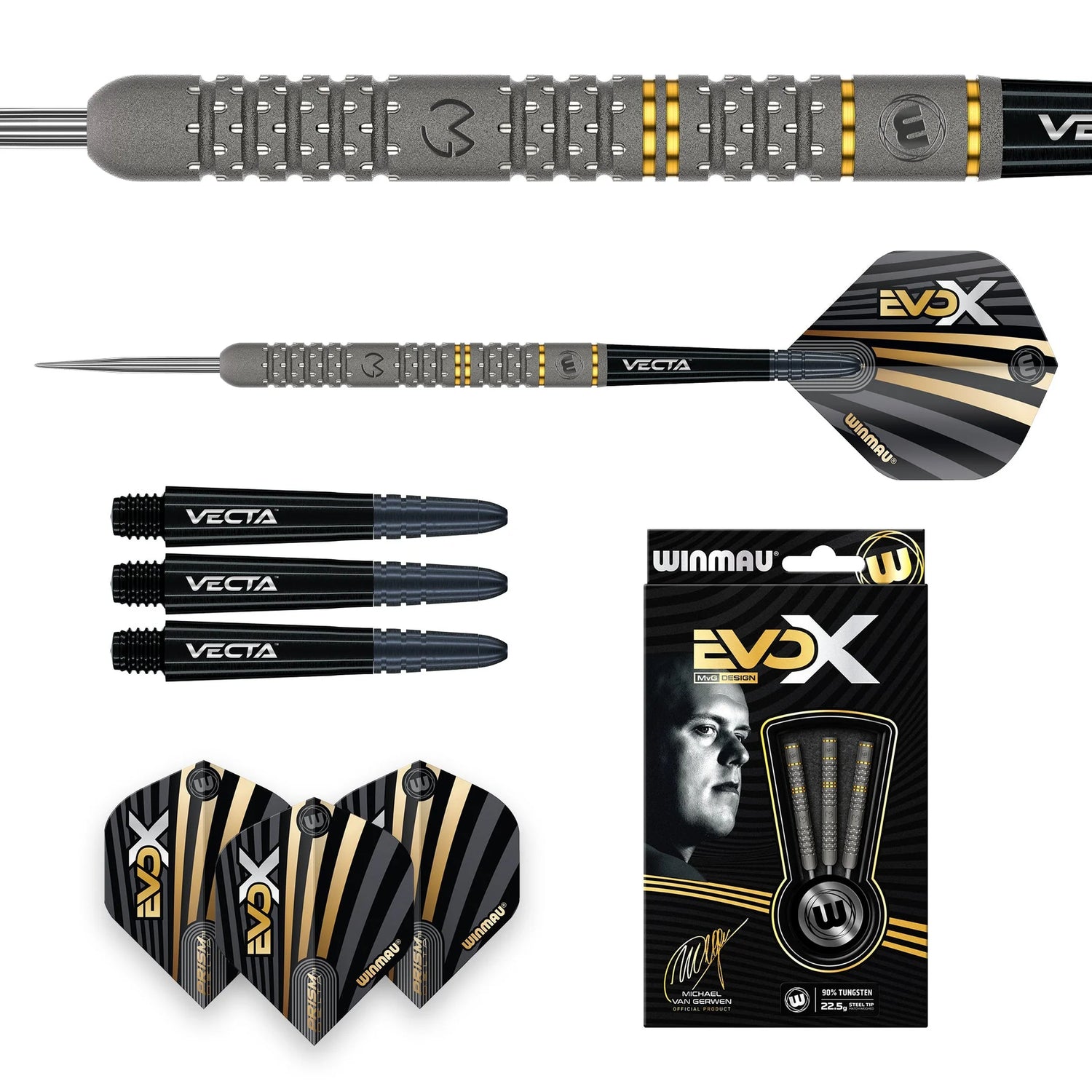 Winmau MvG Trilogy 21.5g 90% Tungsten