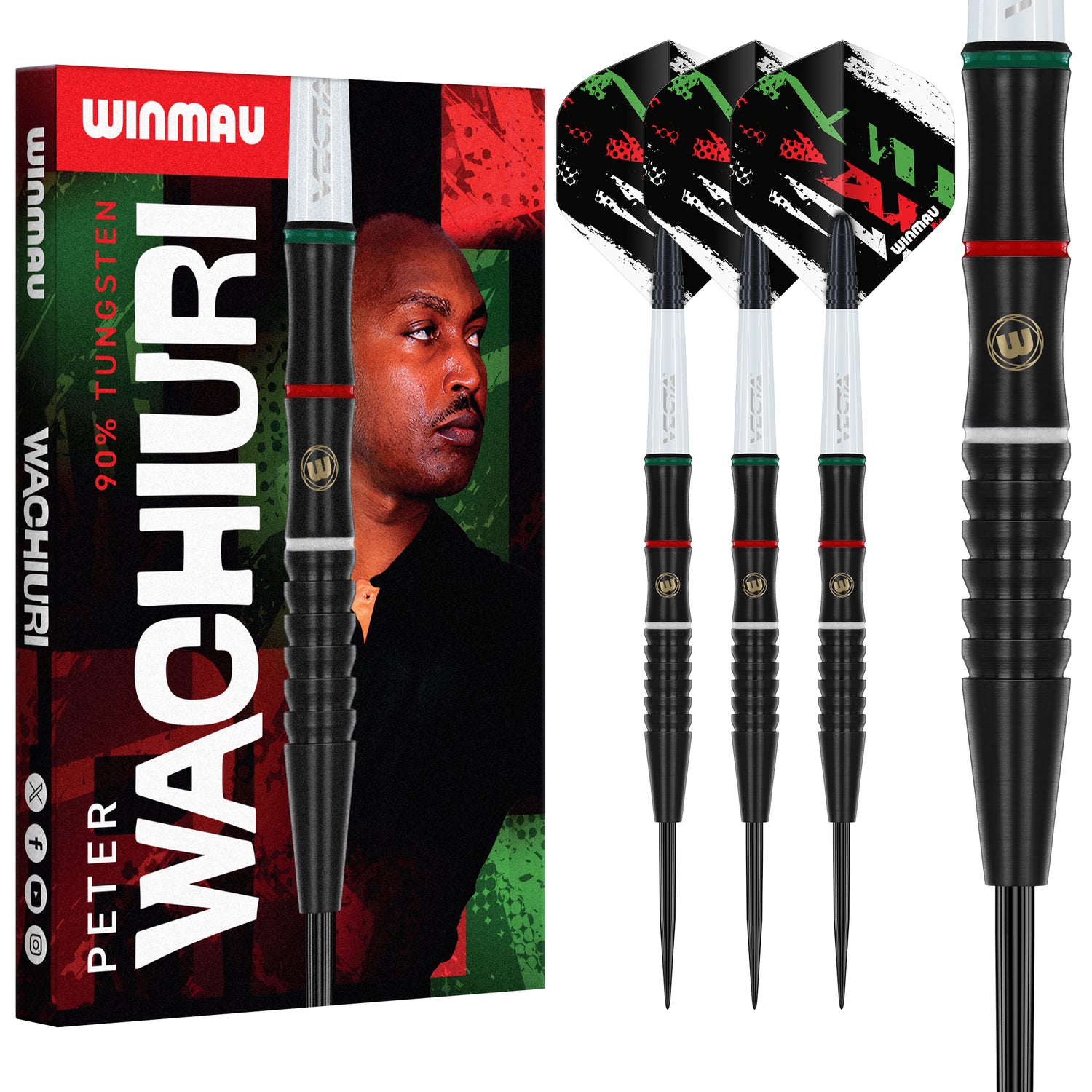 Winmau Peter Wachiuri 22g 90% Tungsten