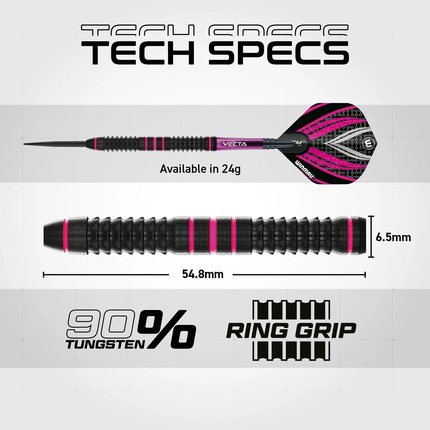 Winmau Team 360 Rebecca Allen 24g 90% Tungsten