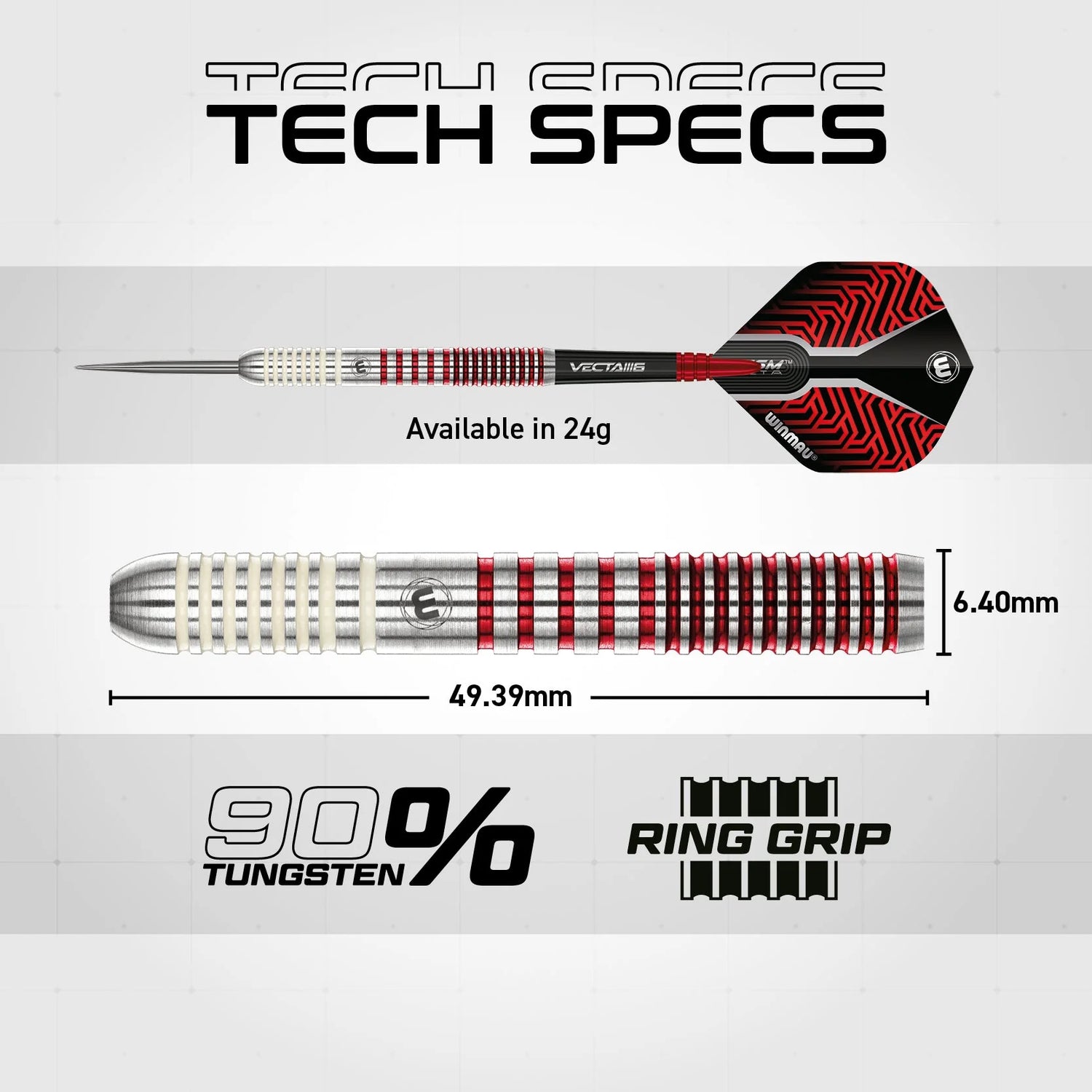 Winmau Team 360 Jack Johnson 24g 90% Tungsten
