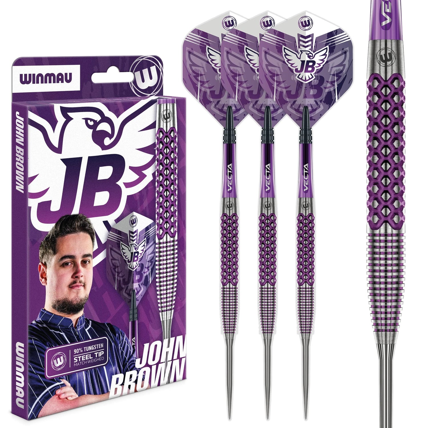 Winmau John Brown Signature Edition 22g 90% Tungsten