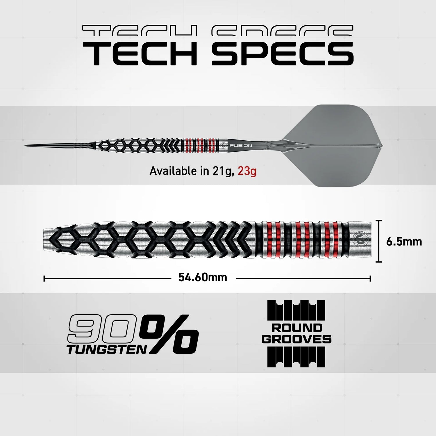 Winmau Fornax Switch Point Parallel 24g 90% Tungsten