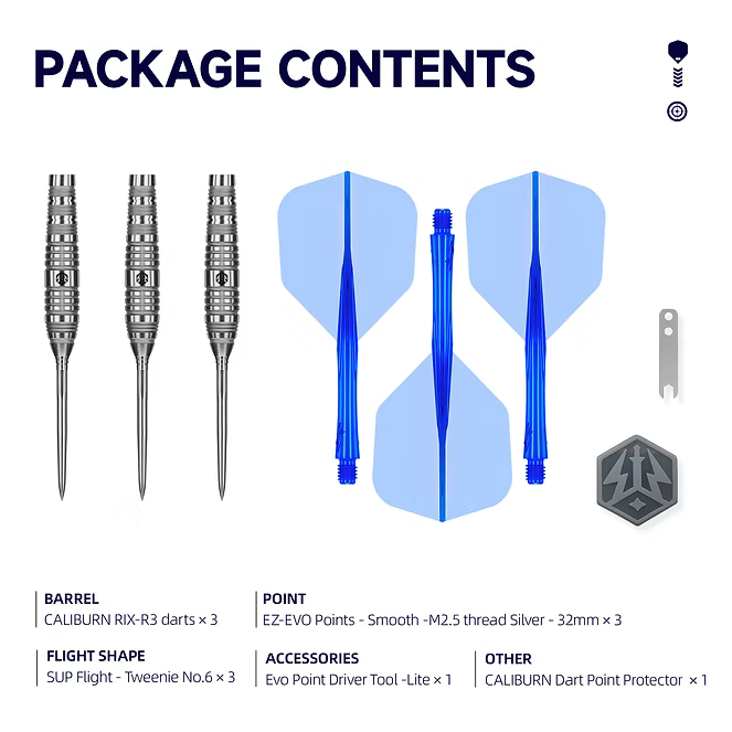 Caliburn RIX EZ-EVO 90 % tungsten-tikat