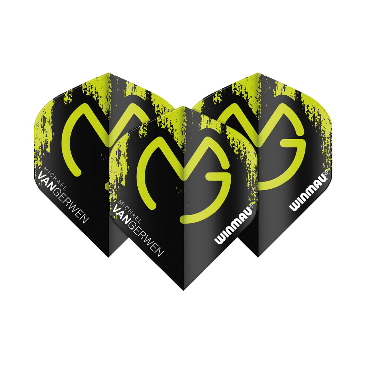 Winmau Mega MvG Green Black melts