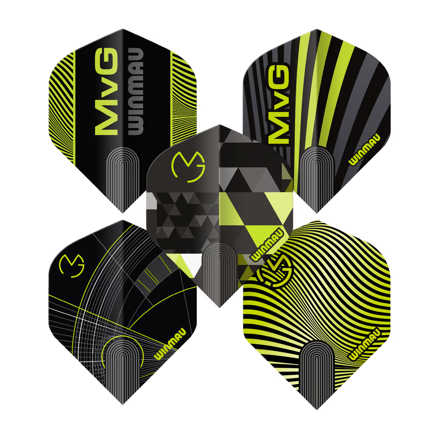 Winmau Michael Van Gerwen MvG Design feather set