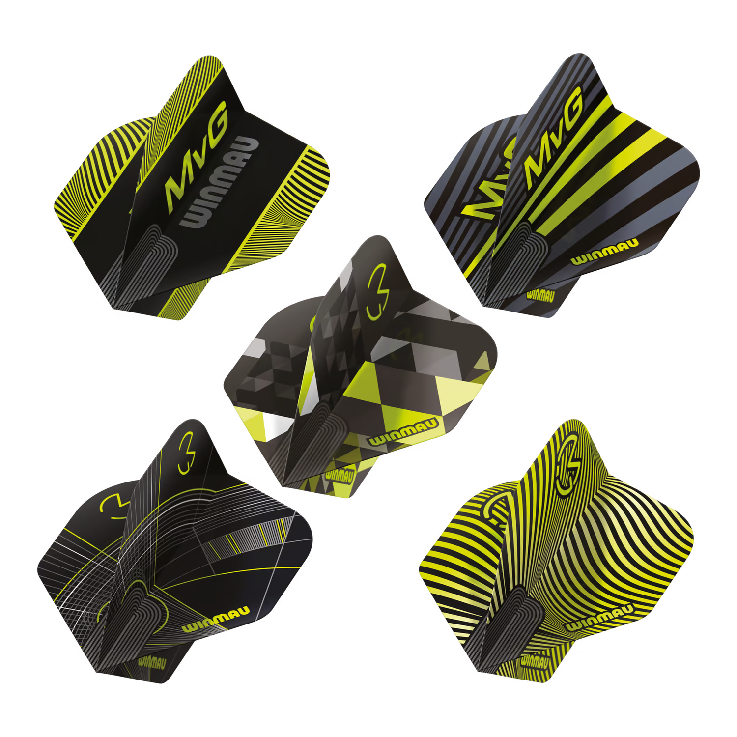 Winmau Michael Van Gerwen MvG Design feather set