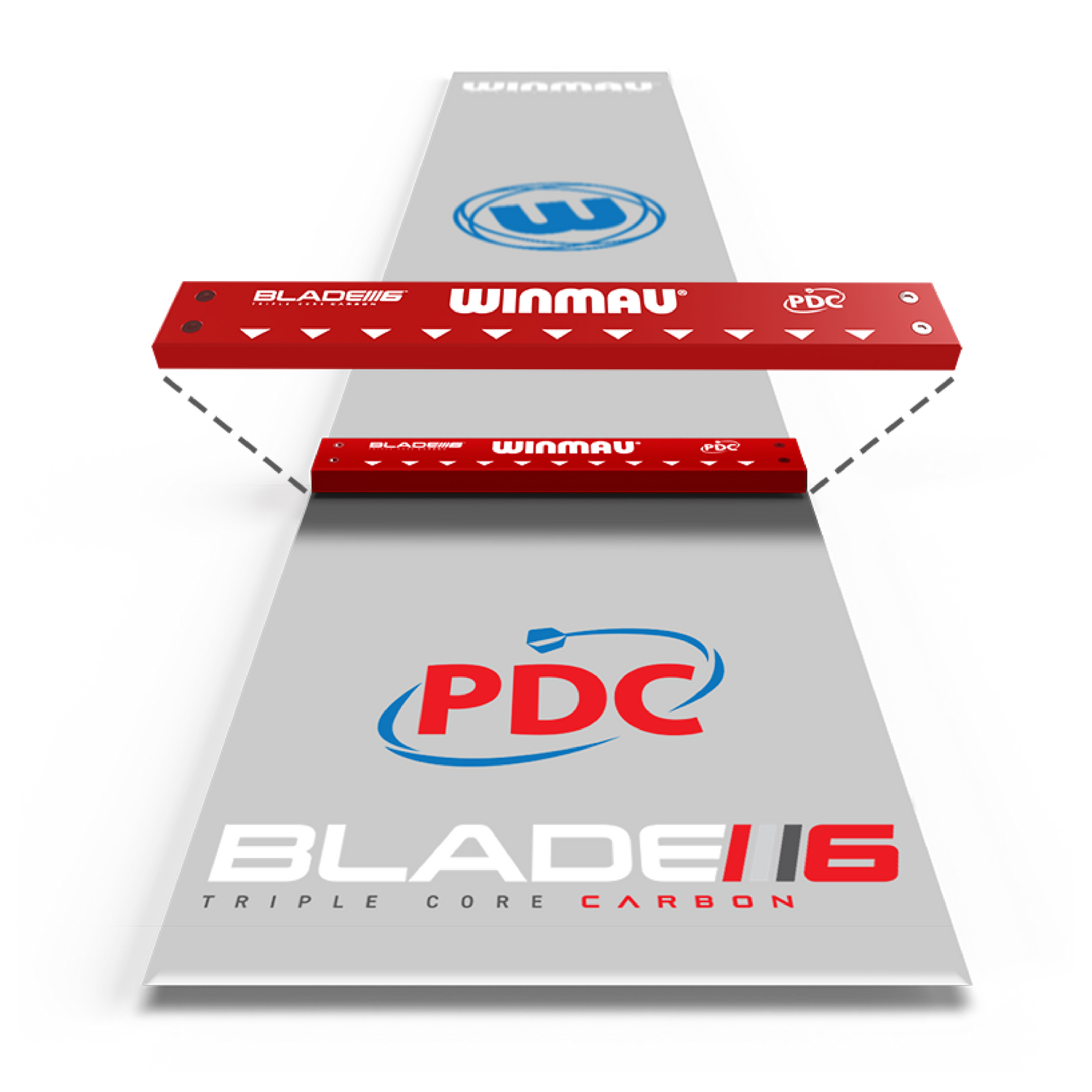 Winmau Clearzone mat with integrated eyelet