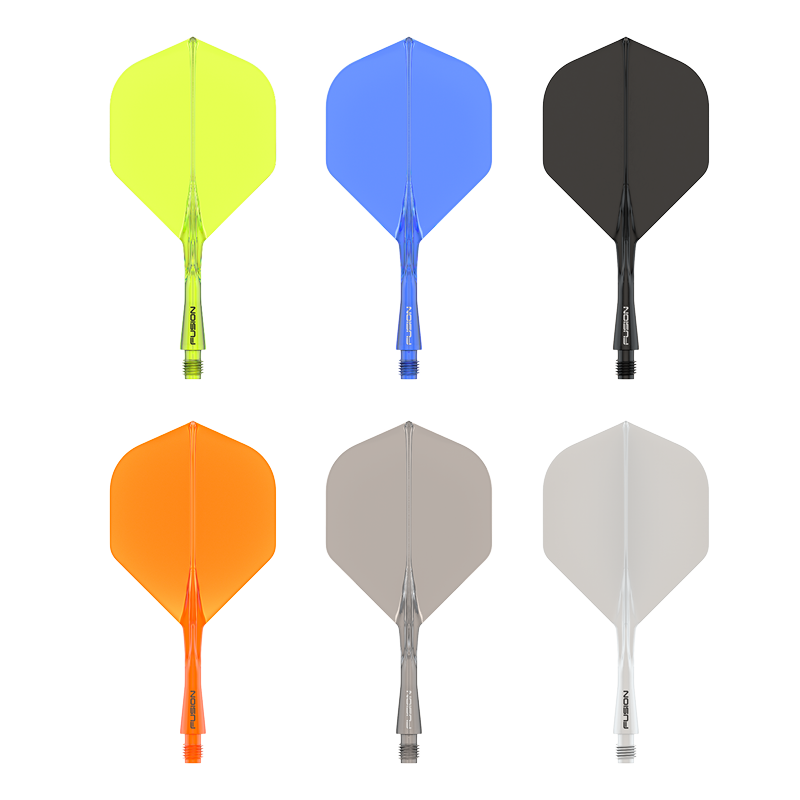 Winmau Fusion Short kirkas oranssi  - integroitu varsi ja sulka