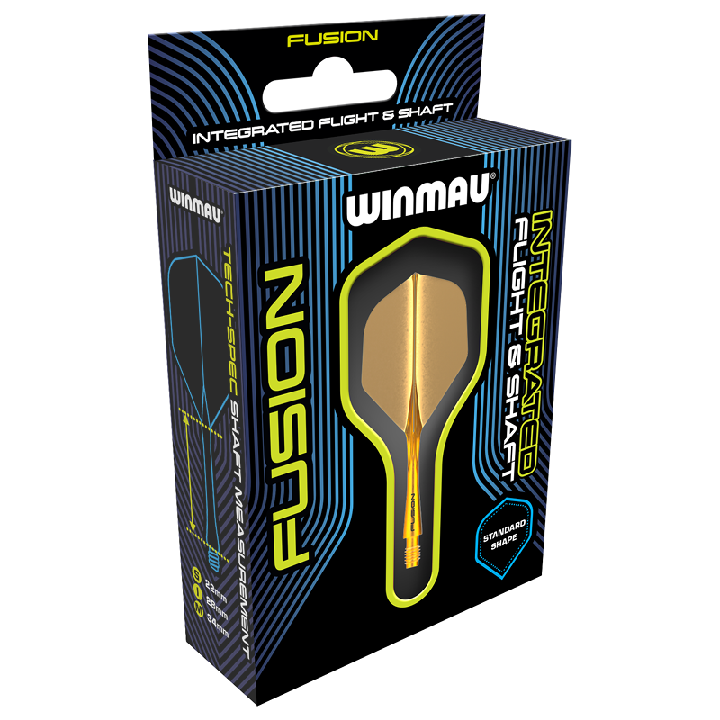 Winmau Fusion Short kirkas oranssi  - integroitu varsi ja sulka