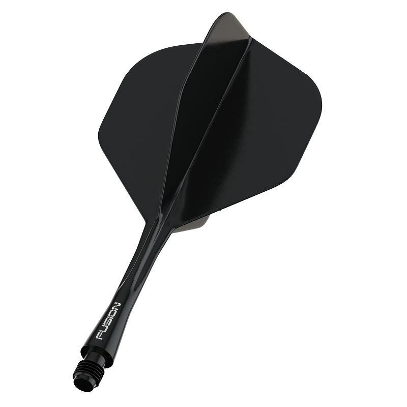 Winmau Fusion Medium musta - integroitu varsi ja sulka