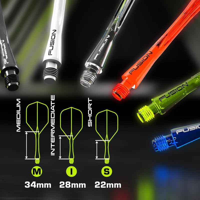 Winmau Fusion Medium violetti - integroitu varsi ja sulka