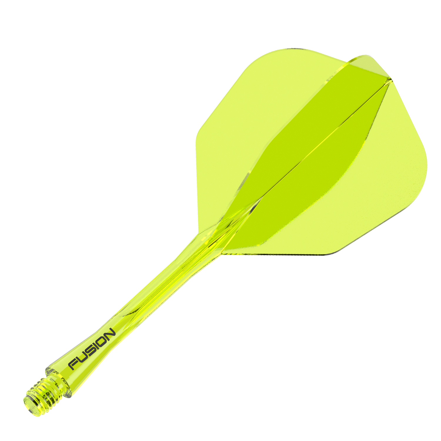 Winmau Fusion Shape 6 Medium keltainen - integroitu varsi ja sulka
