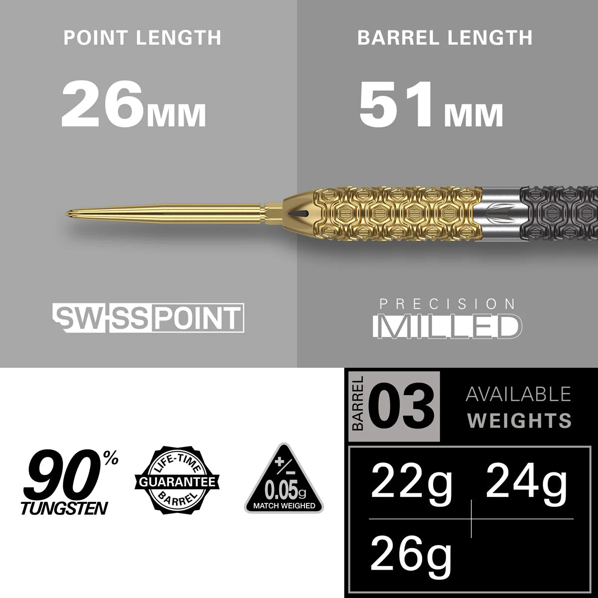 Target Cult Envy 03 22g 90% tungsten Swiss