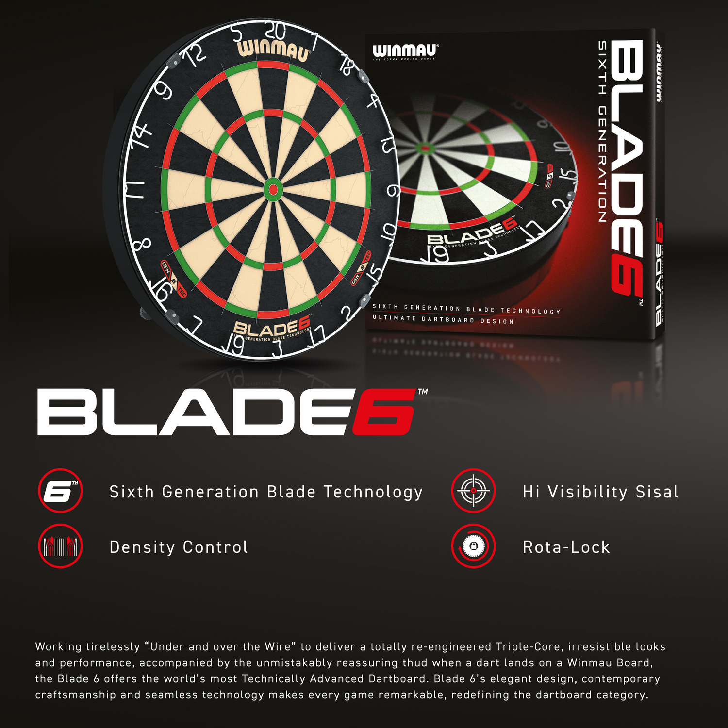 Winmau Blade 6 dartstaulu