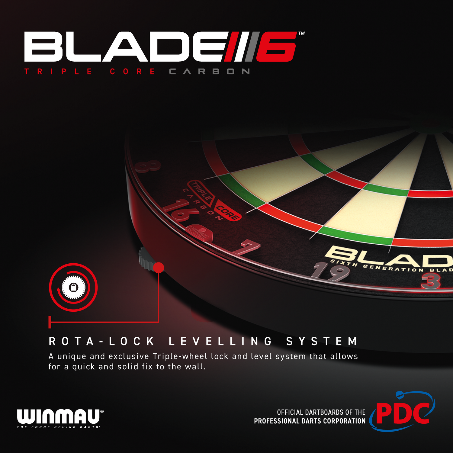 Winmau Blade 6 Triple Core Championship darts taulu