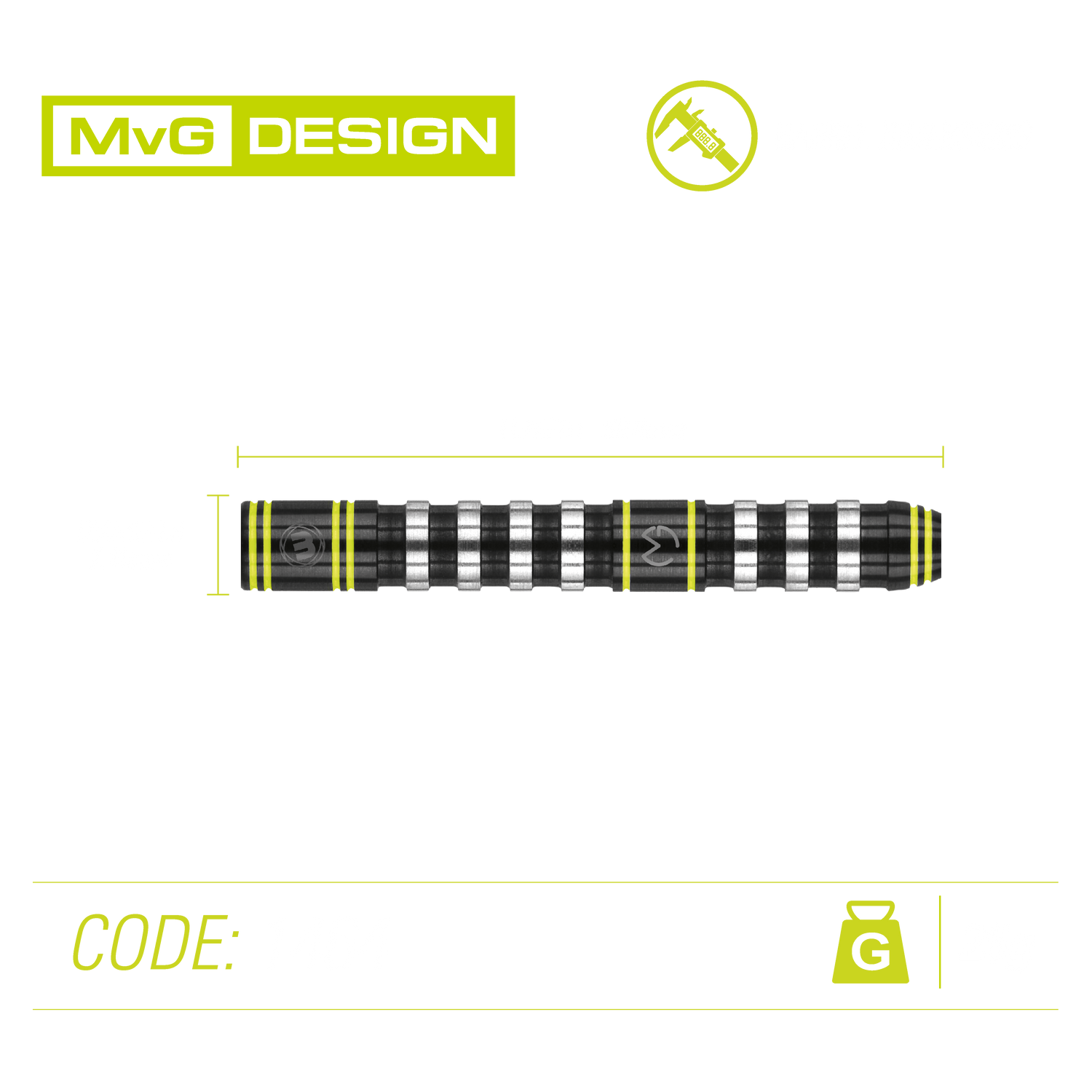 Winmau MvG Assault 26g 90% Tungsten