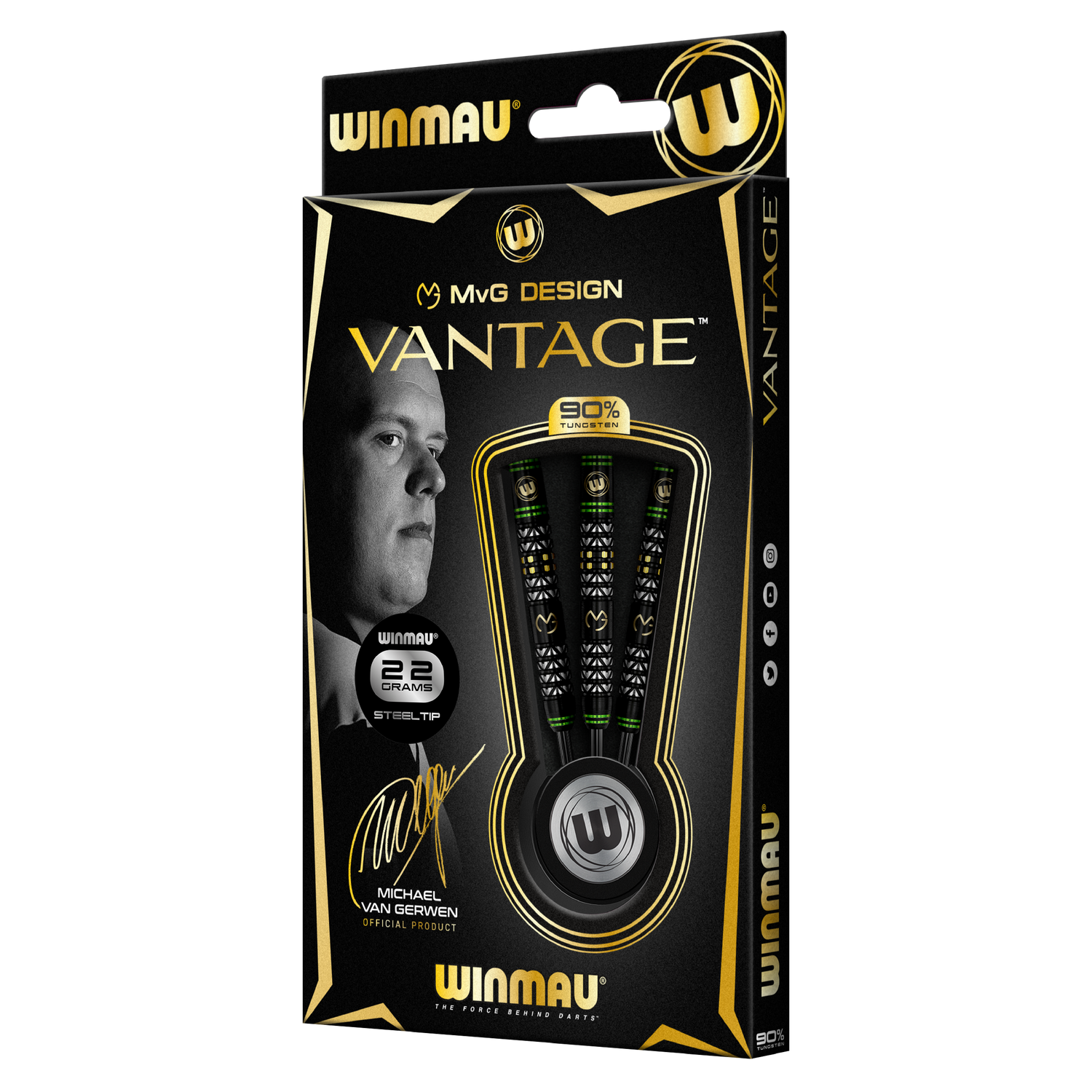 Winmau MvG Vantage 22g 90% Tungsten