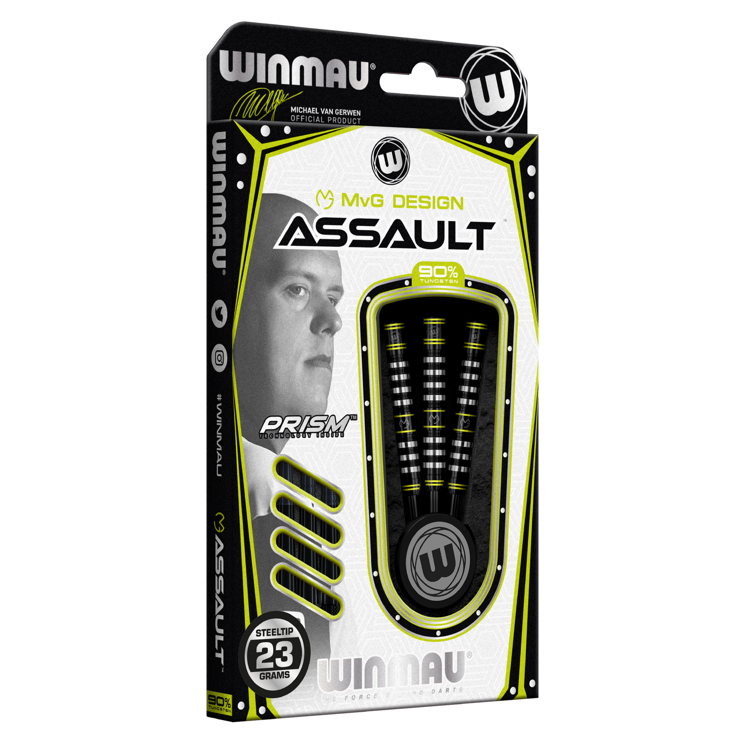 Winmau MvG Assault 23g 90% Tungsten