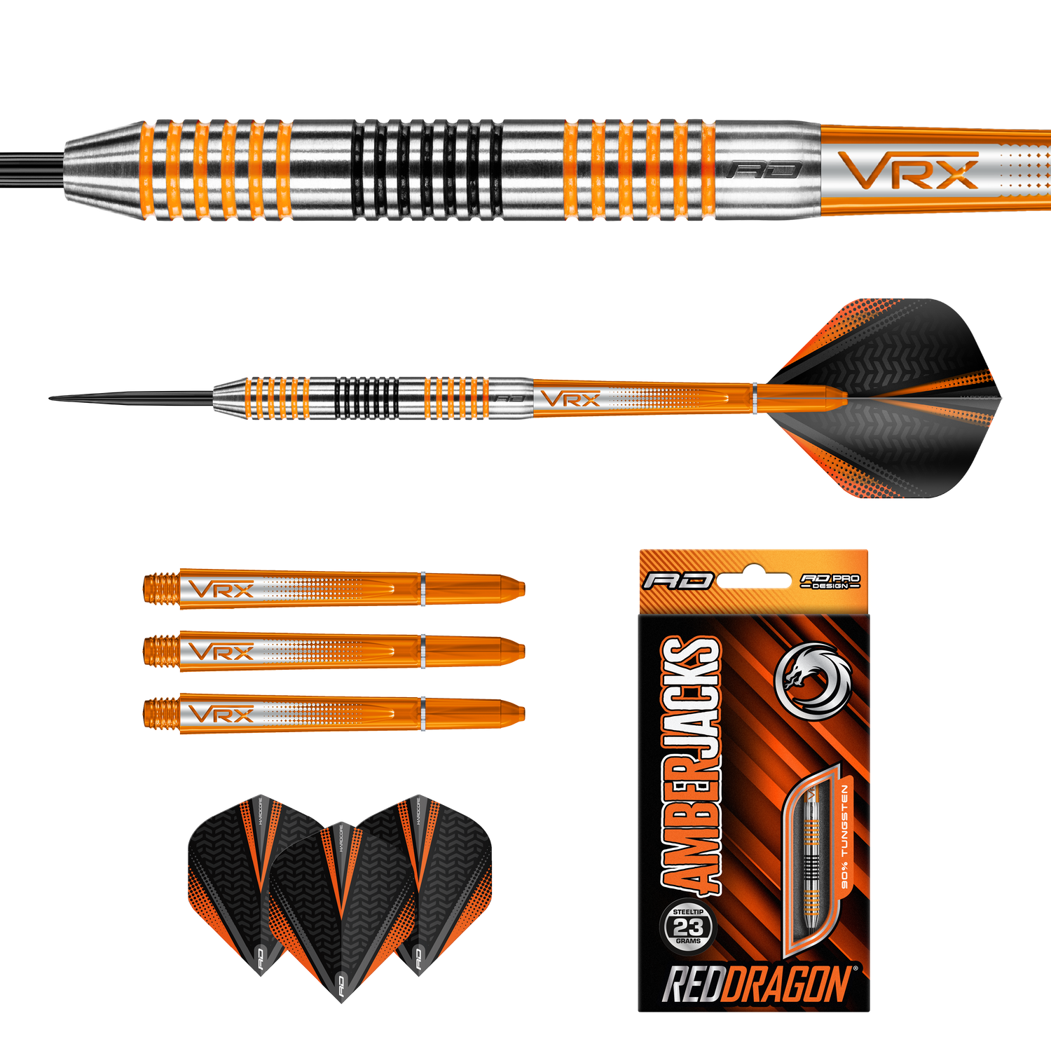 Red Dragon Amberjack 4 23g v5 90% Tungsten