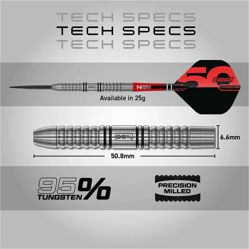 Red Dragon 50-vuotisjuhlamalli Penetrator 1  25g 95% Tungsten