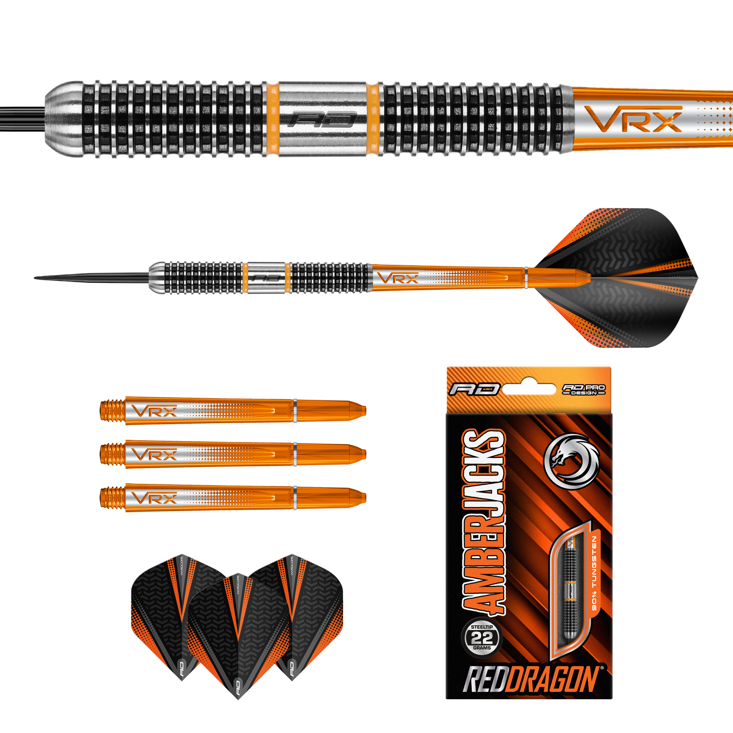Red Dragon Amberjack 18 22g v3 90% Tungsten