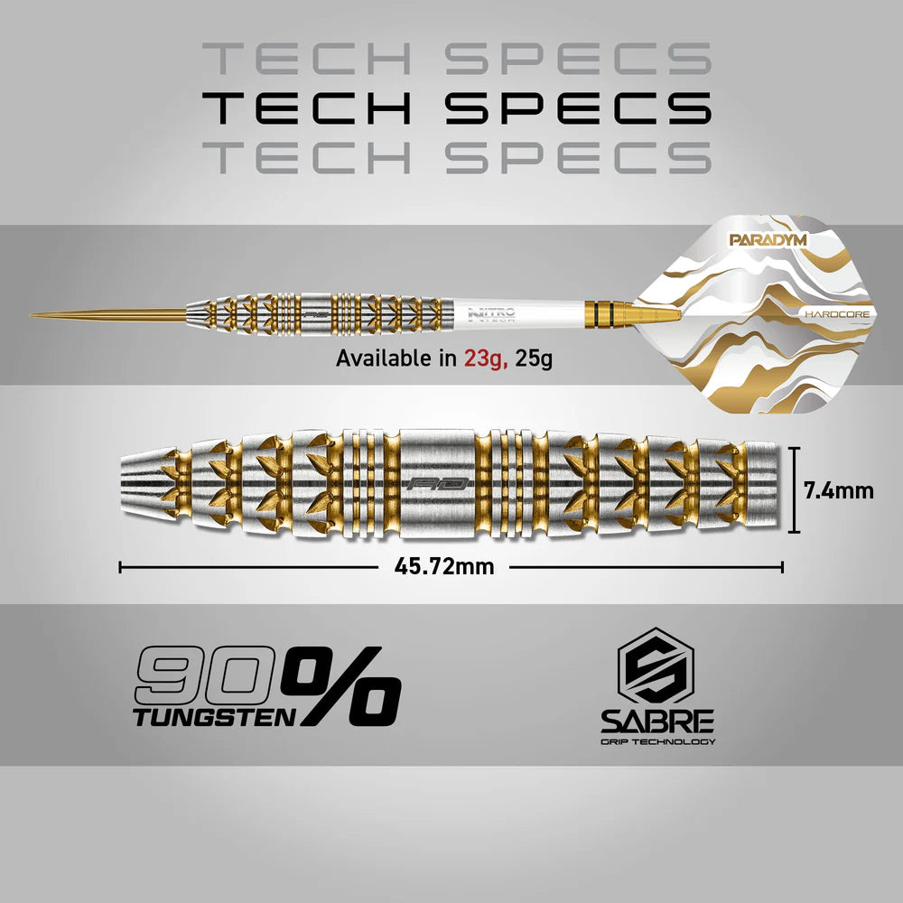 Red Dragon Paradym Gold 23g 90% Tungsten