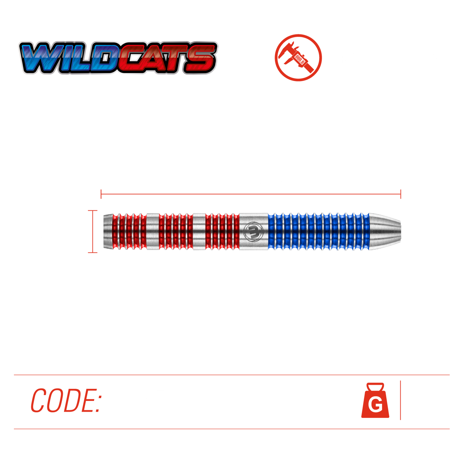 Winmau Wildcats 21g 90% tungsten