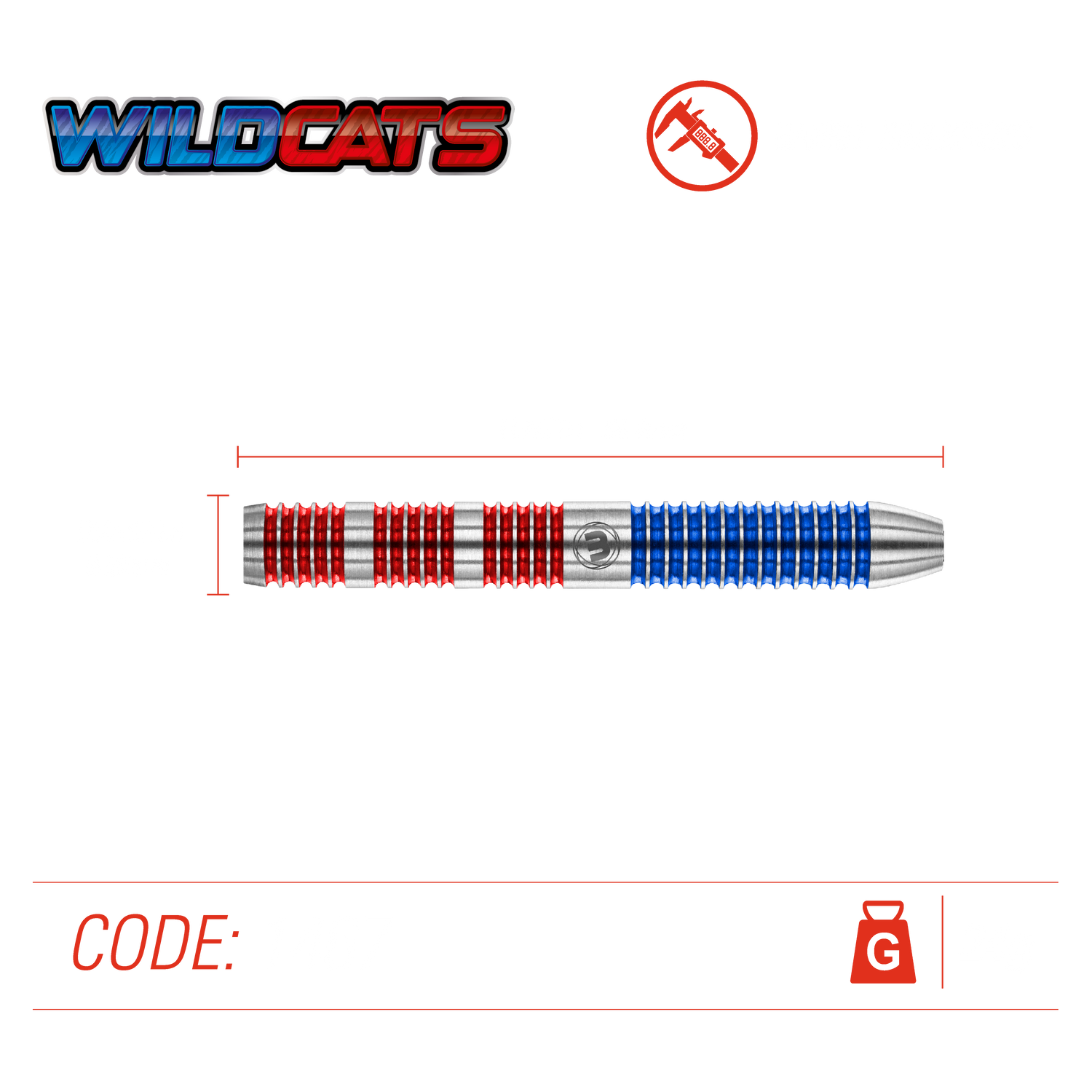 Winmau Wildcats 24g 90% tungsten