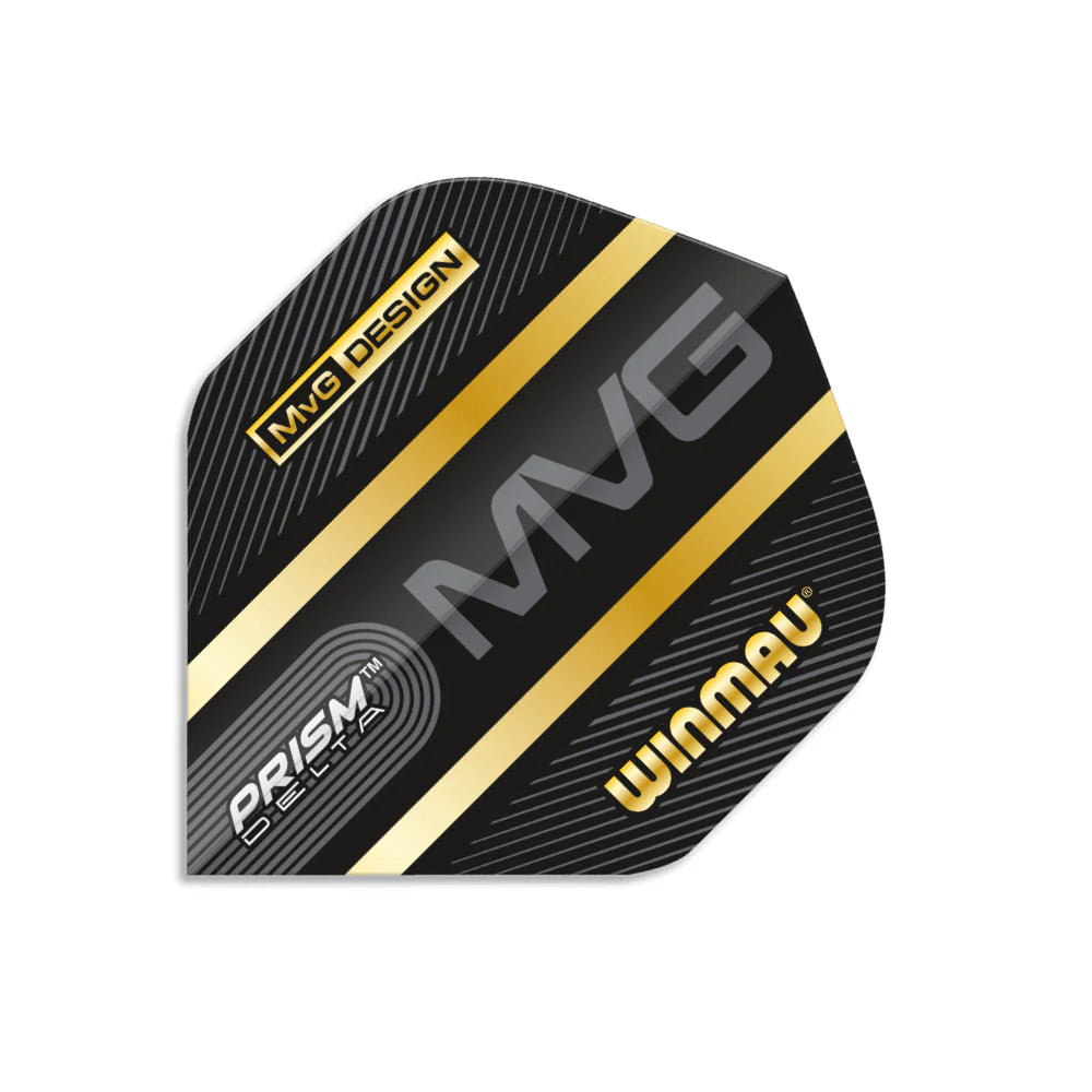 Winmau Prism Delta MvG Black Gold sulat