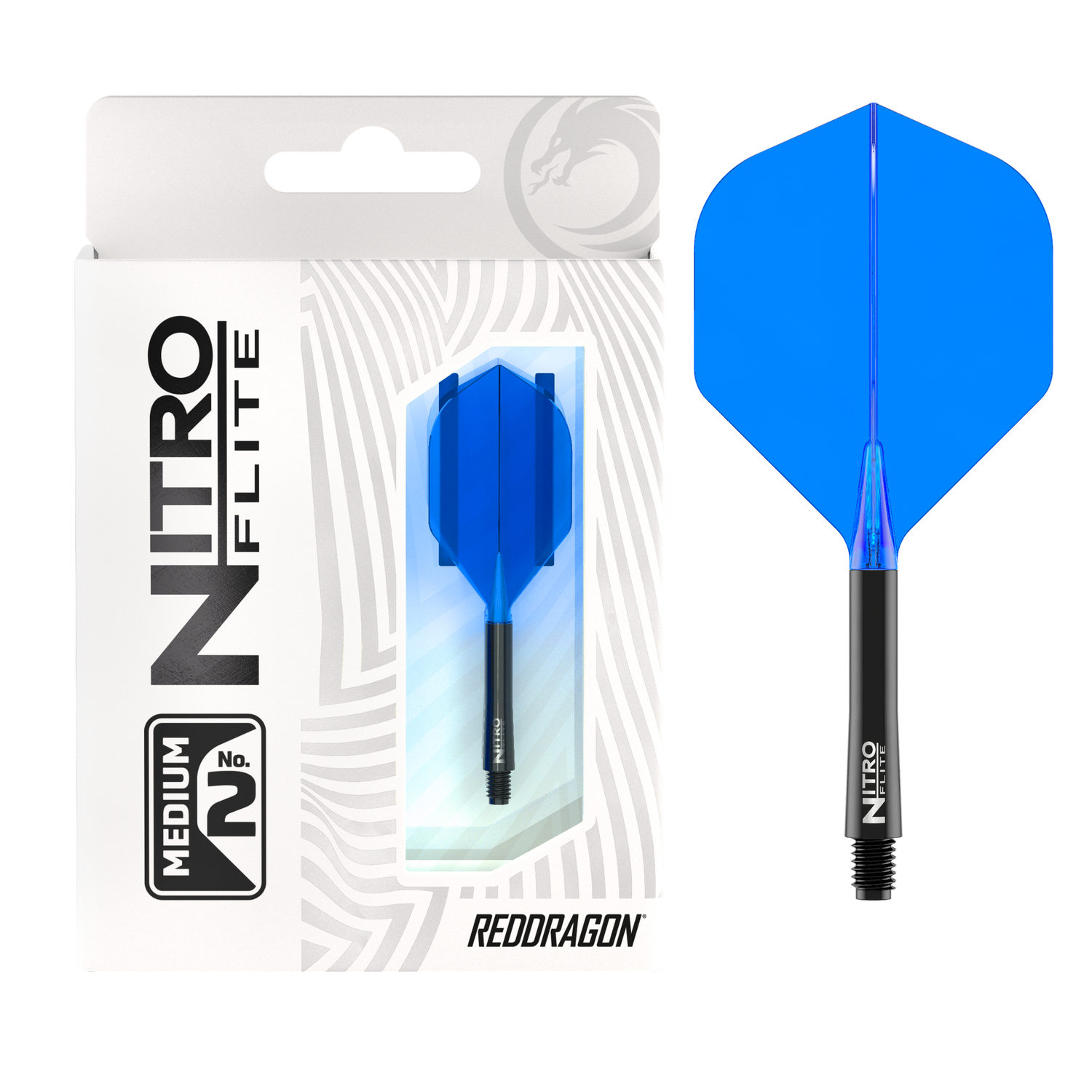 Red Dragon Nitro Flite medium - integroitu varsi ja sulka