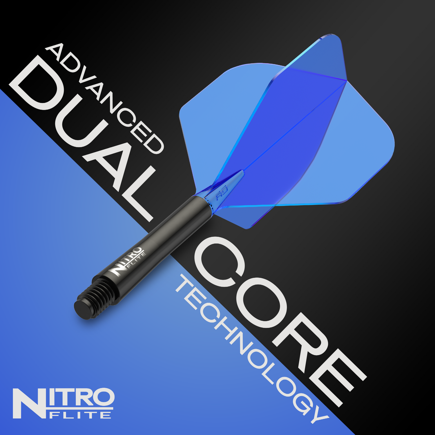 Red Dragon Nitro Flite medium - integroitu varsi ja sulka