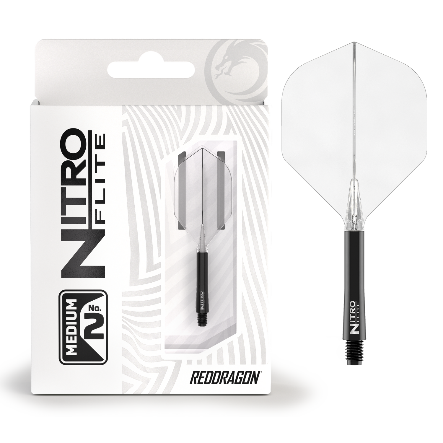 Red Dragon Nitro Flite medium - integroitu varsi ja sulka