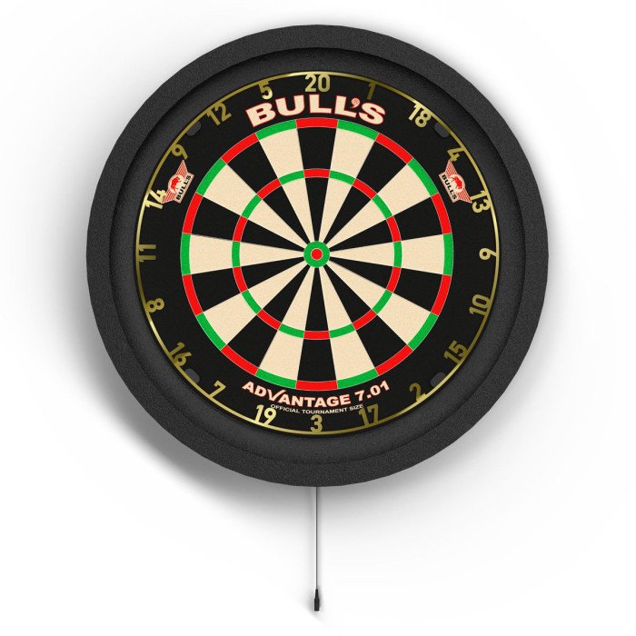 Bull's 701 Advantage taulu + Lumo 2 - surround valolla - Premium setti