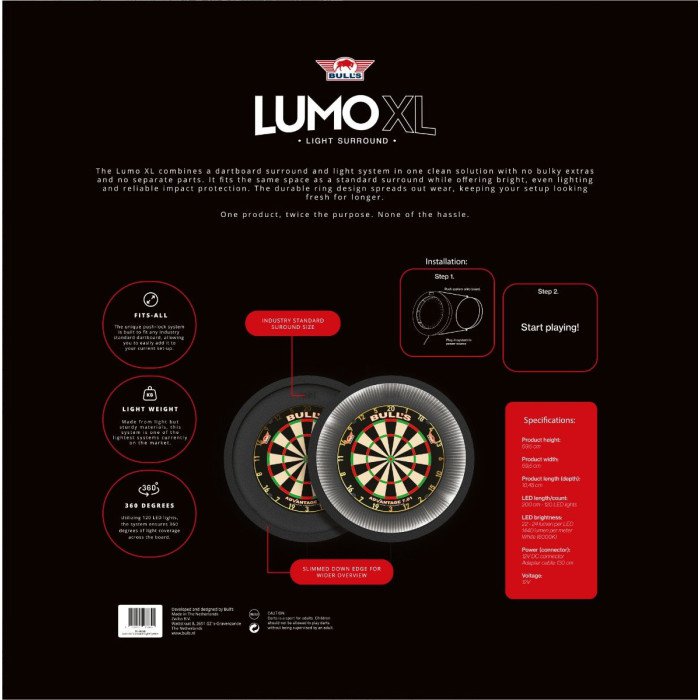 Bull's Lumo XL Surround Light System - 2in1 taustasuoja + valo