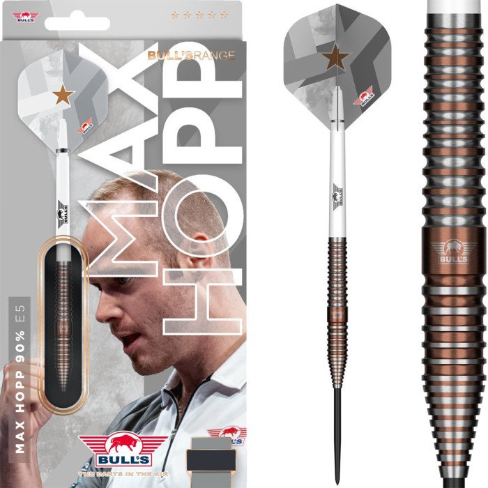 Bull's Max Hopp 90% E5 23 g steeltip -darts-setti