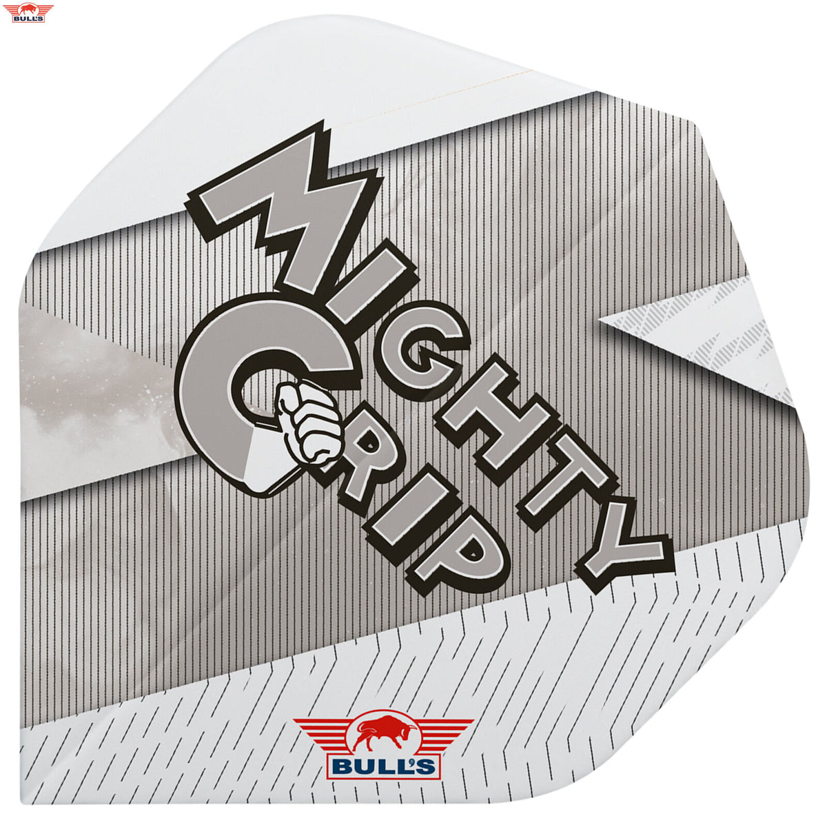 Bull's Series 100 Lightning White Mighty Grip No. 2 – darts-sulat (3 kpl)