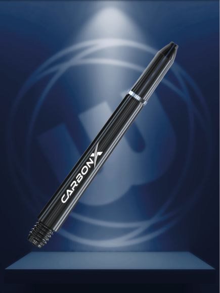 Winmau Carbon Fibre mustat varret 41mm