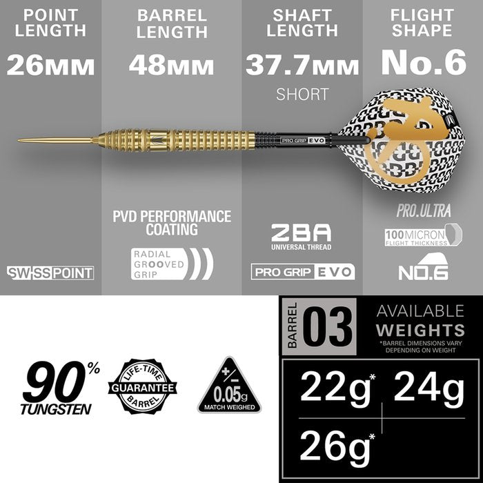Target Bolide Envy 03 22g 90% tungsten Swiss