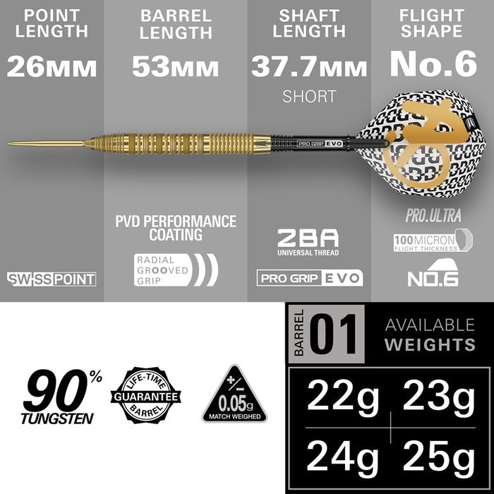Target Bolide Envy 01 22g 90% tungsten Swiss