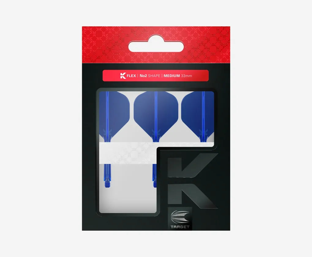 Target K-Flex No2 Medium sininen - integroitu varsi ja sulka