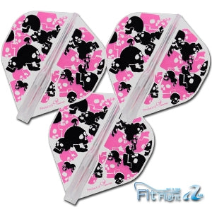 Cosmo Darts Fit Flight Air Standard Bubblegum Skulls melts