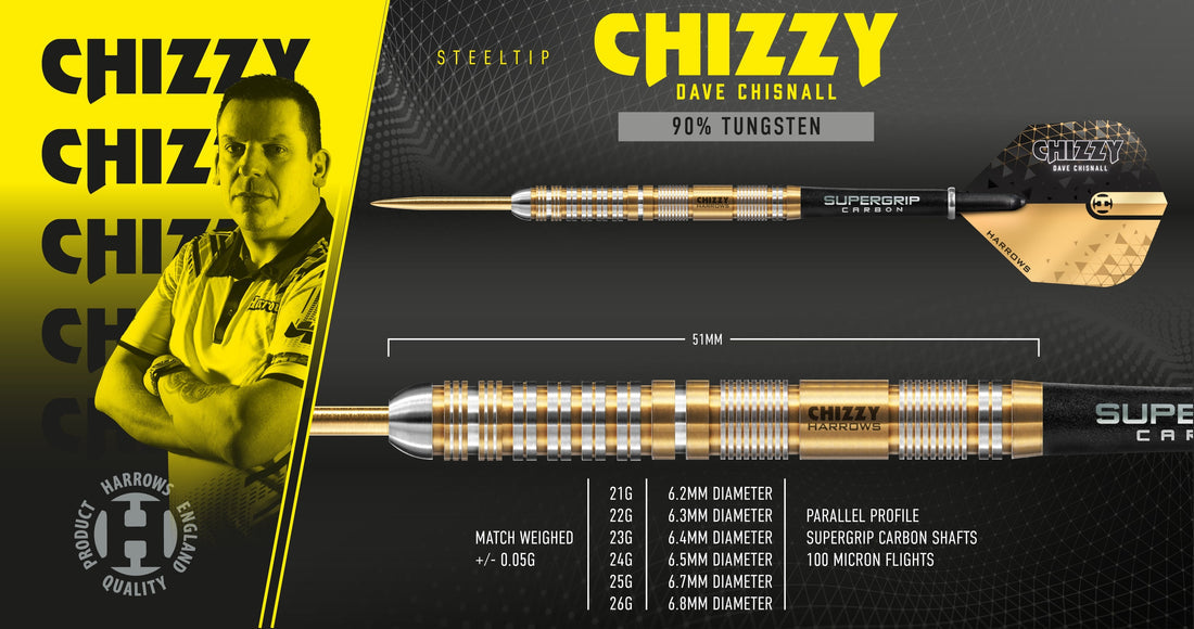 Harrows Chizzy 2  21g 90% tungsten