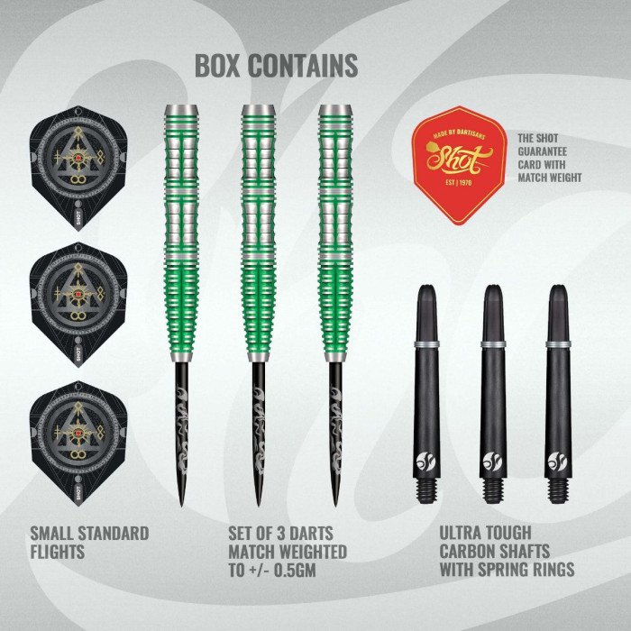 Shot AI Scorpula 90% tungsten 23g darts